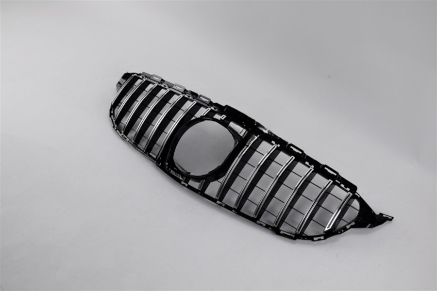 🔥GLOSSY BLACK+CHROME GRILLE suitable FOR Mercedes C class W205 2015-2018🔥 