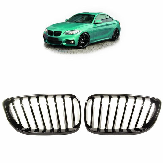 👉Griglia anteriore lucida nera adatta per BMW Serie 2 F22 F23 F87 2014-2021👈