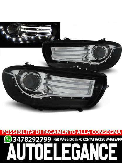 BLACK HEADLIGHTS for VW SCIROCCO 08-04.14 