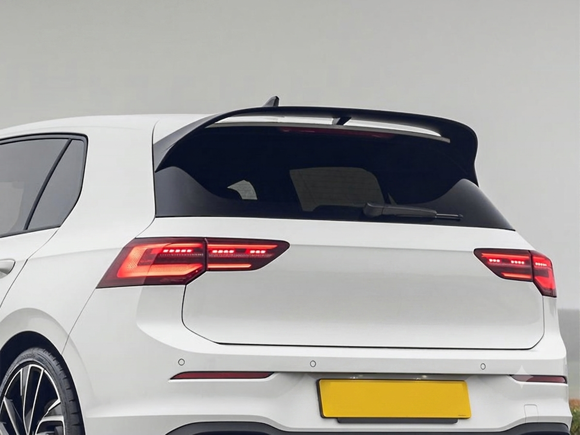 💕 Spoiler Tetto Adatto per VW Golf VIII 19-24 Sport Nero Lucido 💕