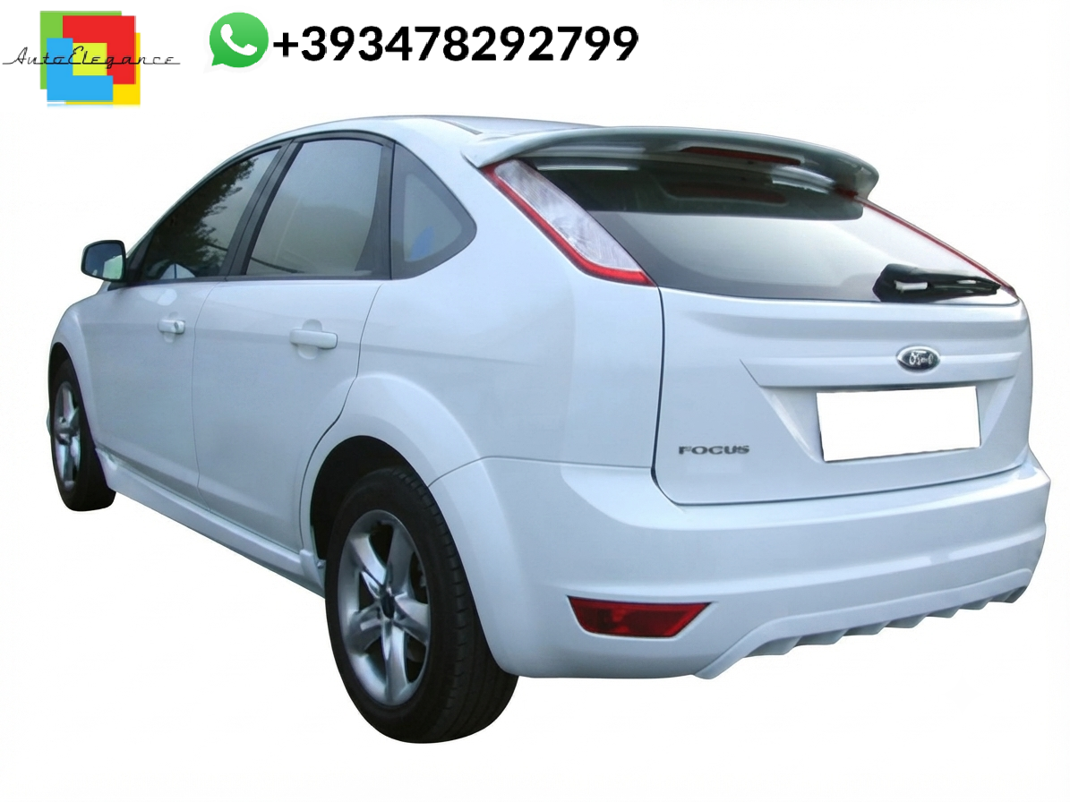 💕DIFFUSORE POSTERIORE Ford Focus Mk2 Facelift Nero Lucido 💕
