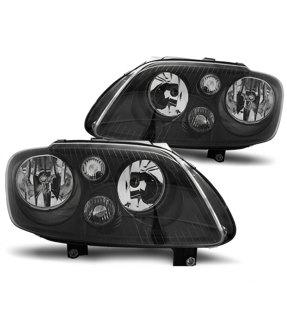 💕 Fari Anteriori Adatto per VW Touran 02-06 / Caddy 02-06 Neri 💕