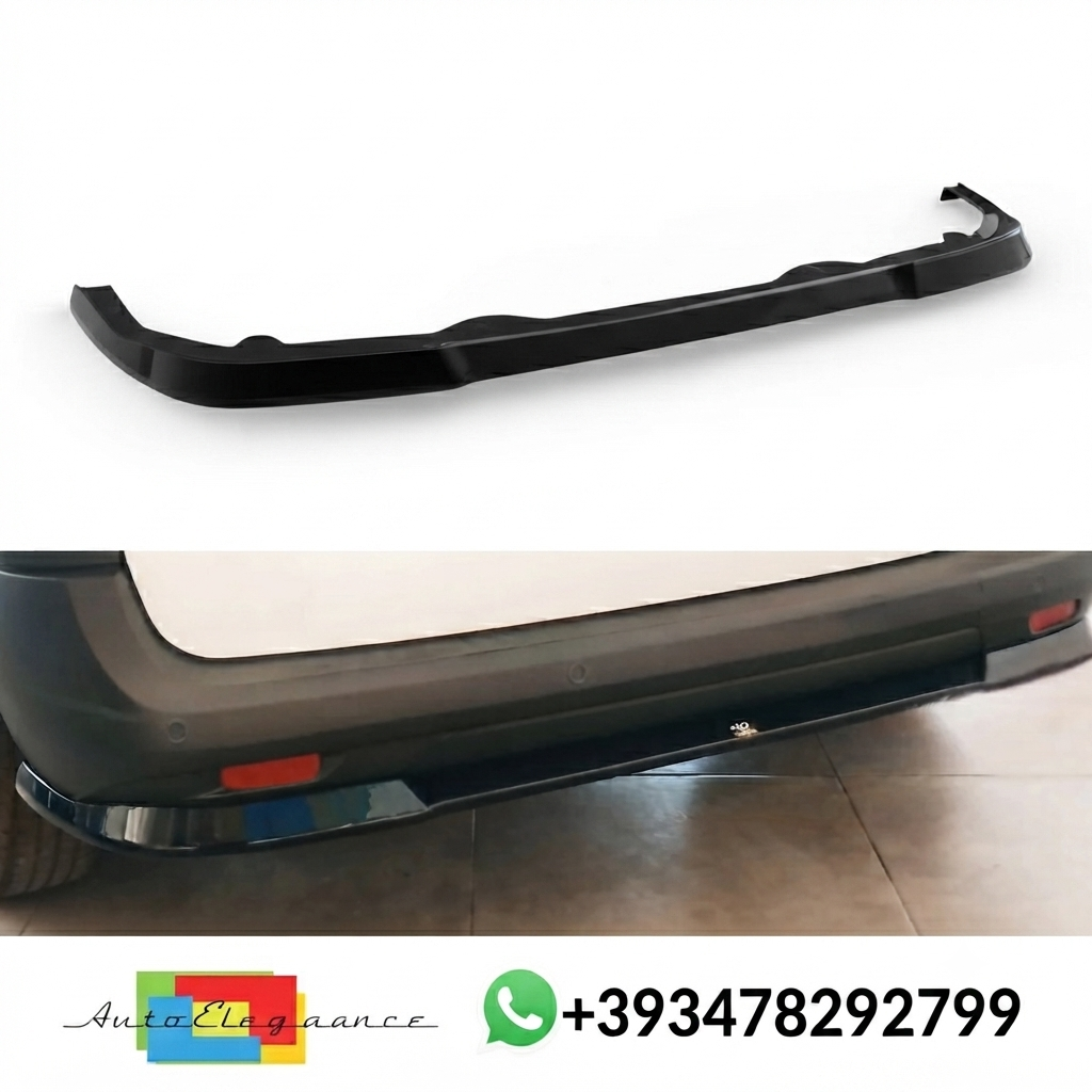 💕Splitter POSTERIORE Ford Transit Courier Mk2 Nero LUCIDO💕