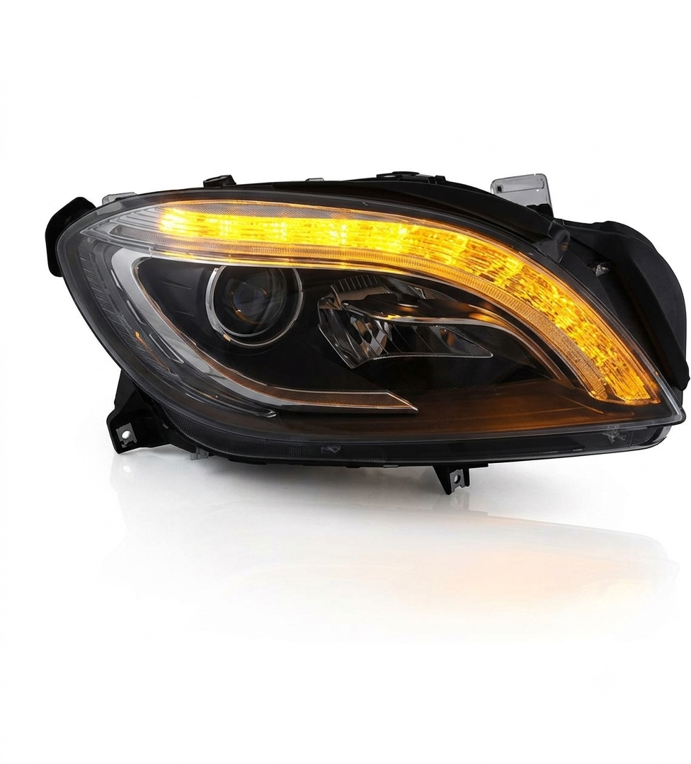 💕 Fari Anteriori Adatto per Mercedes M-KLASA W166 11-15 LED Neri 💕