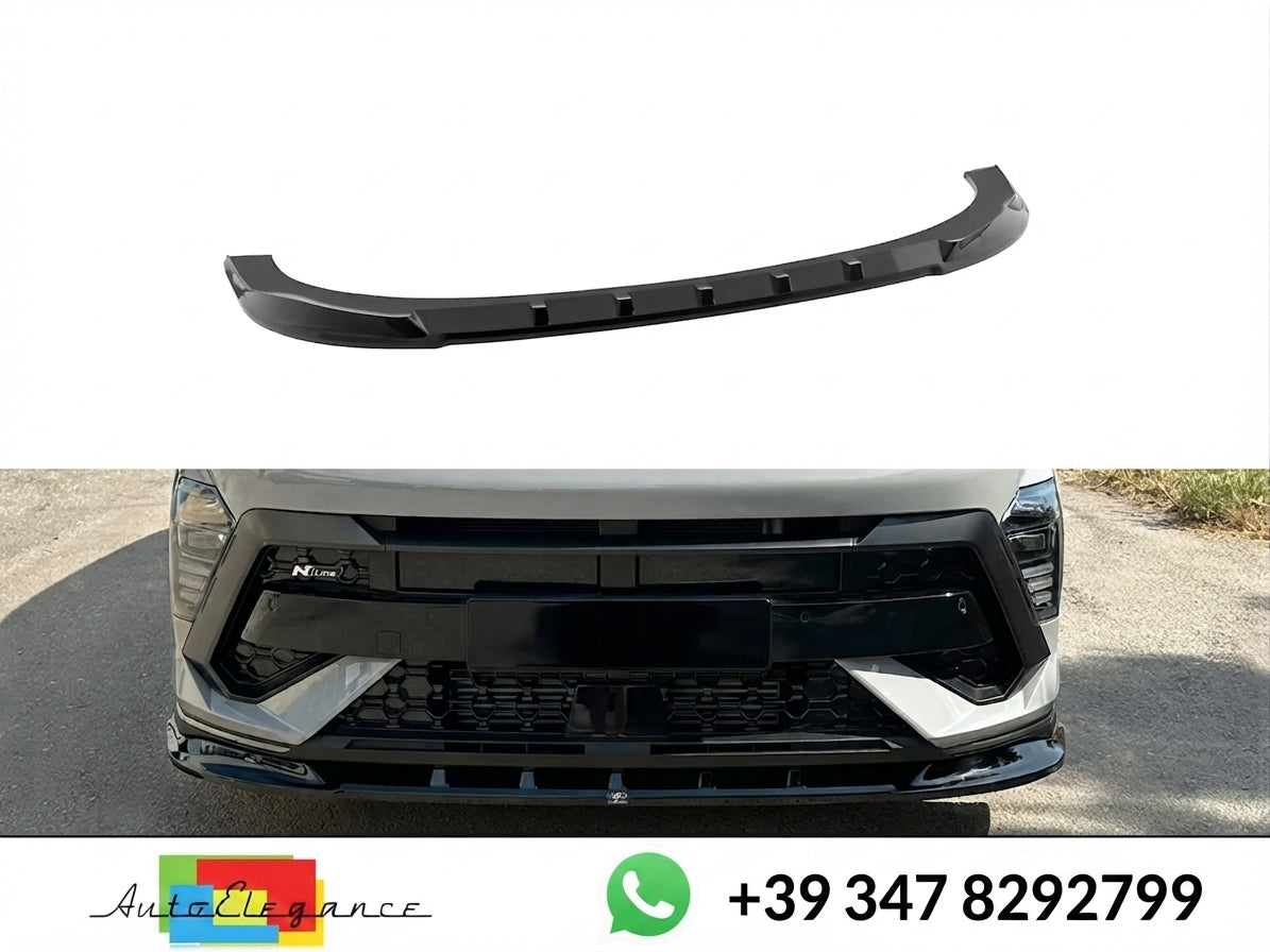 💕Splitter ANTERIORE Hyundai Kona N-Line Mk2 Nero LUCIDO💕