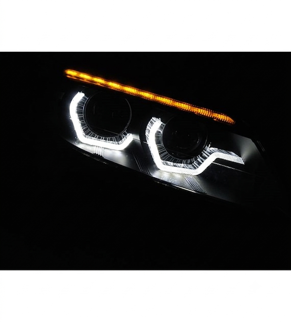💕 Fari Anteriori Adatto per BMW Z4 E89 09-13 Xenon LED DRL Neri 💕