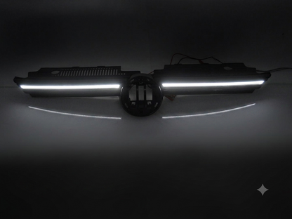 💕 Griglia Anteriore Adatto per VW Golf VIII 19-24 Sport LED Nero Lucido 💕