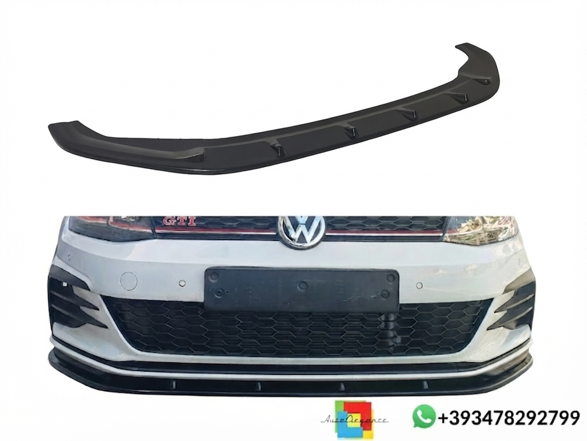 💕SPLITTER ANTERIORE Volkswagen Golf Mk7 Facelift GTI NERO LUCIDO💕