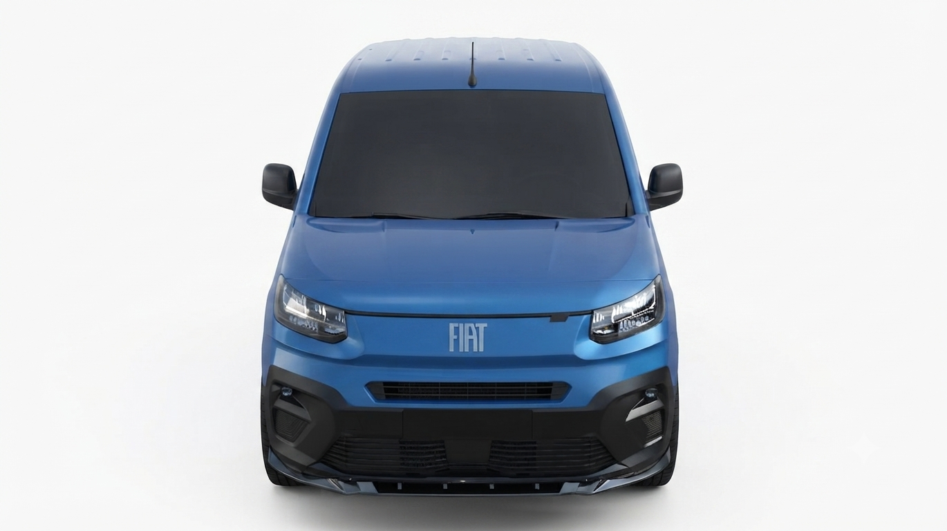 💕 Splitter Anteriore Adatto per Fiat Doblo 2023- Nero Lucido 💕