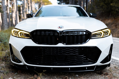 💕SPLITTER ANTERIORE BMW 3 Series G20/G21 M-Pack Facelift (2022+) Nero Lucido💕
