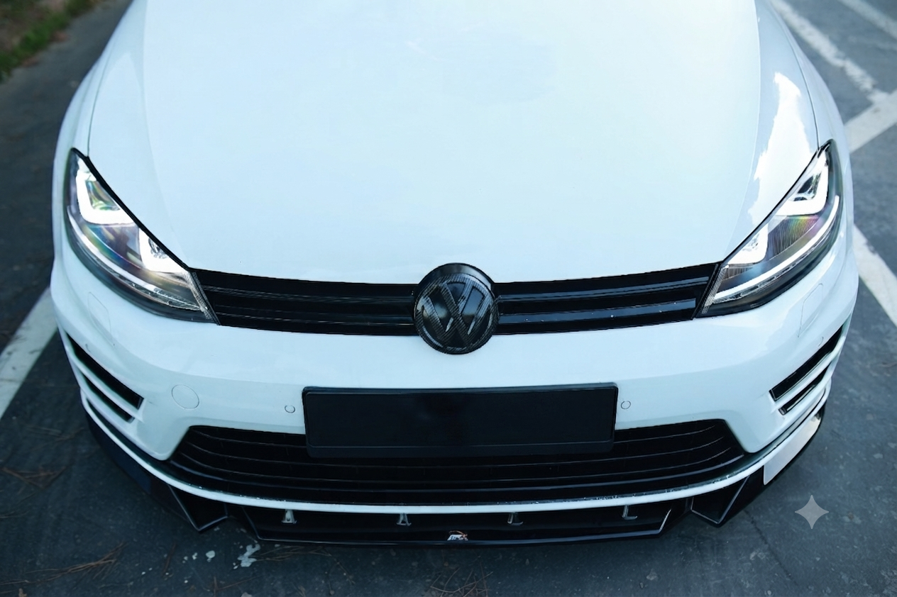 💕SPLITTER ANTERIORE VW Golf Mk7 R (2013–2016) Nero Lucido💕