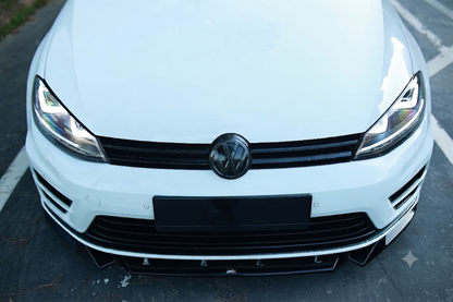 💕SPLITTER ANTERIORE VW Golf Mk7 R (2013–2016) Nero Lucido💕
