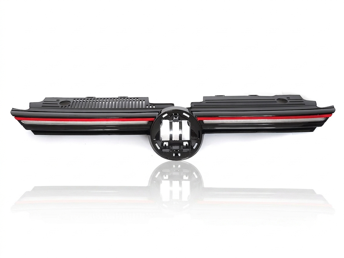 💕 Griglia Anteriore Adatto per VW Golf VIII 19-24 Sport LED Nero Lucido 💕
