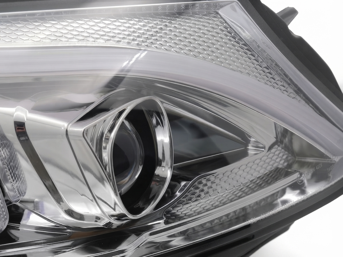 💕 Fari Anteriori Adatto per MERCEDES W205 14-18 Tube LED Dinamici Cromati 💕