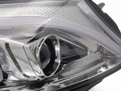 💕 Fari Anteriori Adatto per MERCEDES W205 14-18 Tube LED Dinamici Cromati 💕
