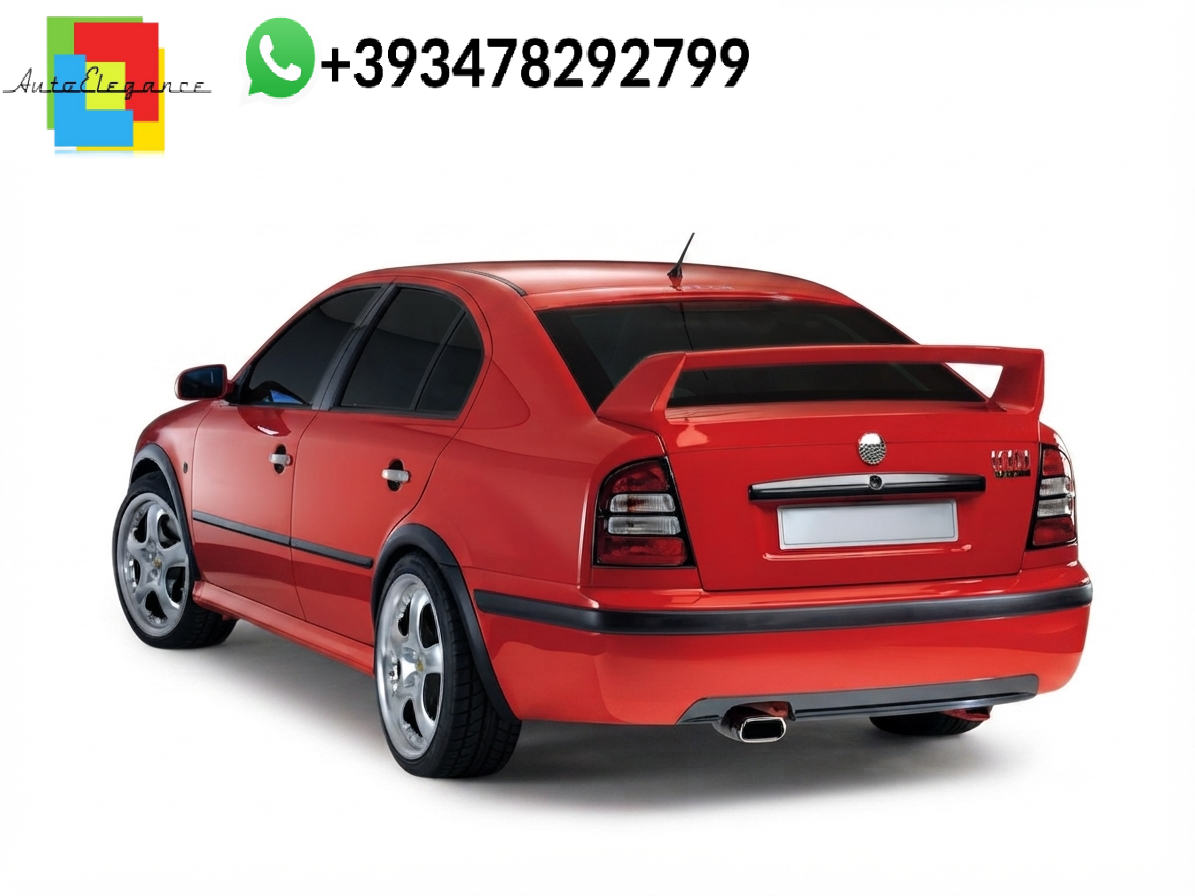 💕DIFFUSORE POSTERIORE Skoda Octavia Mk1 Nero Lucido 💕