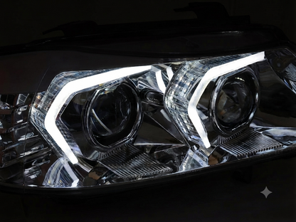 SPLITTER SUITABLE FOR VW GOLF 8 GTI GTD RLINE LOOK GLOSSY BLACK SPORTY DESIGN 