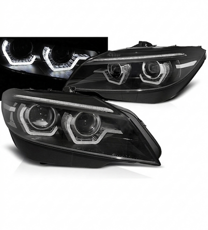 💕 Fari Anteriori Adatto per BMW Z4 E89 09-13 Xenon LED DRL Neri 💕