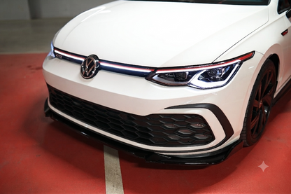 💕SPLITTER ANTERIORE VW Golf Mk8 GTI/GTE/GTD/R-Line (2020–2024) Nero Lucido💕