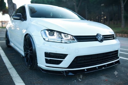 💕SPLITTER ANTERIORE VW Golf Mk7 R (2013–2016) Nero Lucido💕