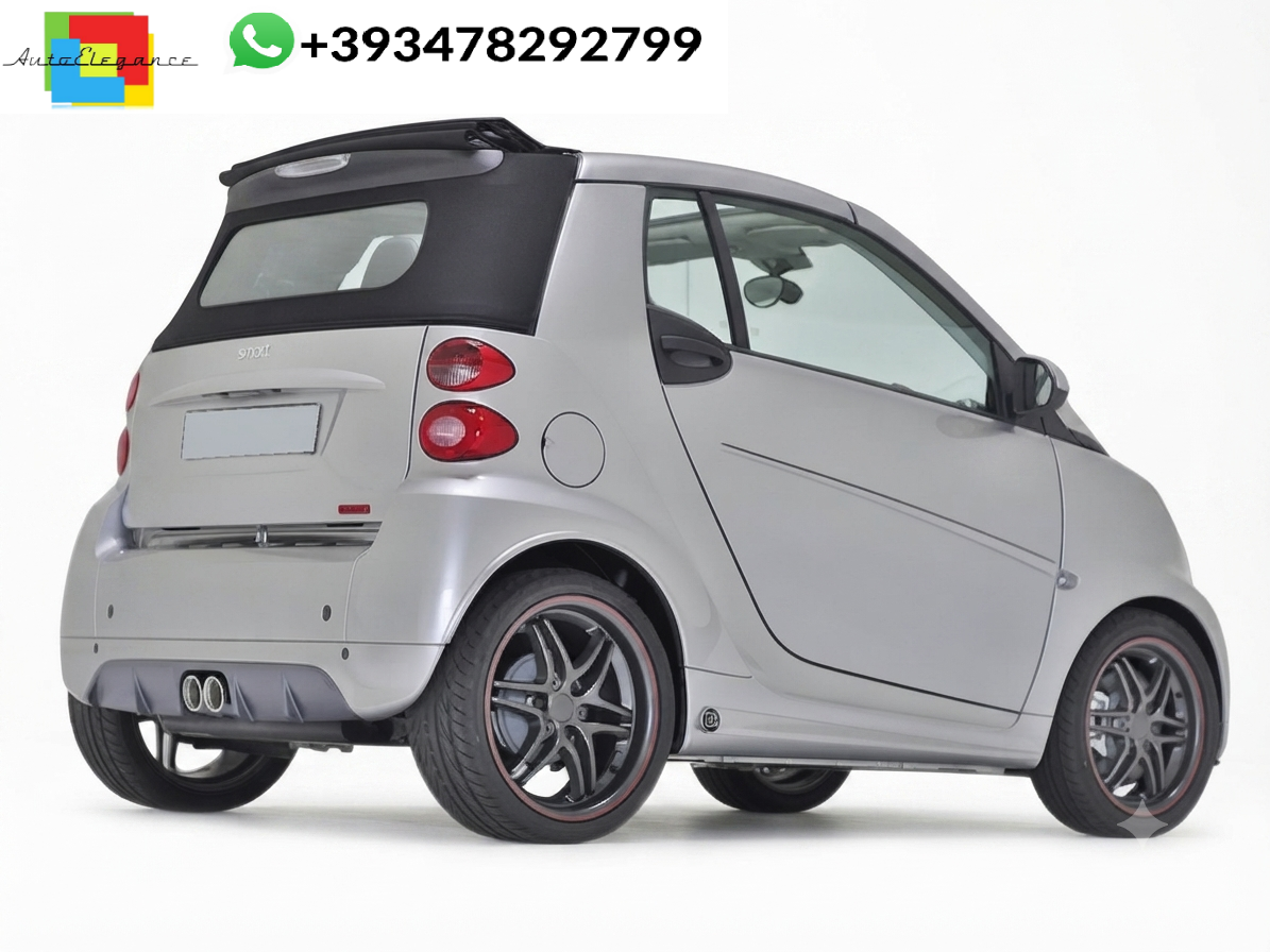 💕DIFFUSORE POSTERIORE Smart Fortwo 451 Facelift Anniversary EDT Nero Lucido 💕