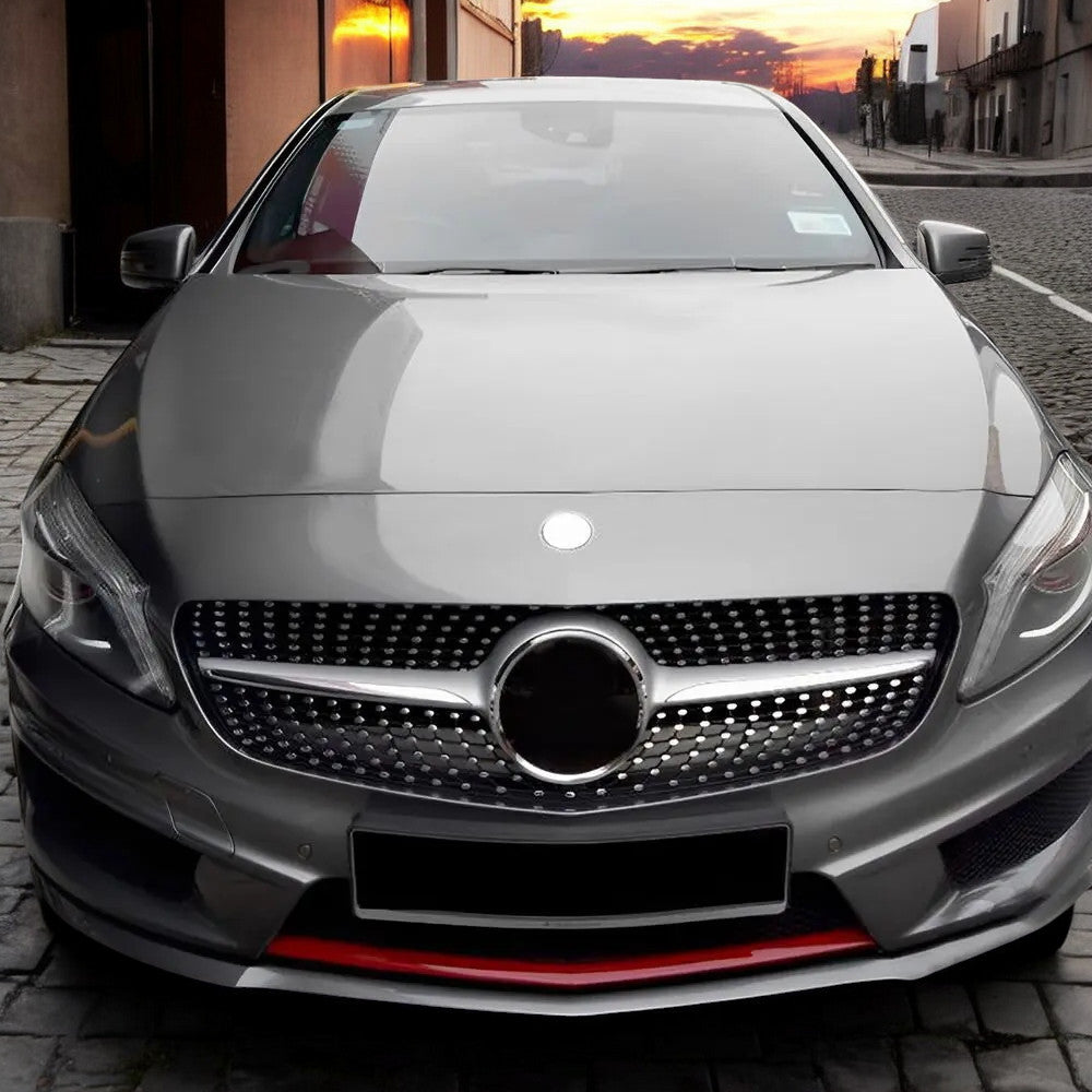 💥GRIGLIA RAFFREDDATORE ARGENT DIAMANT ADATTO PER Mercedes Benz W176 Classe A💥