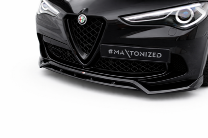 💫ART.9359 Splitter Anteriore per Alfa Romeo Stelvio Quadrifoglio Mk1 201-2022💫
