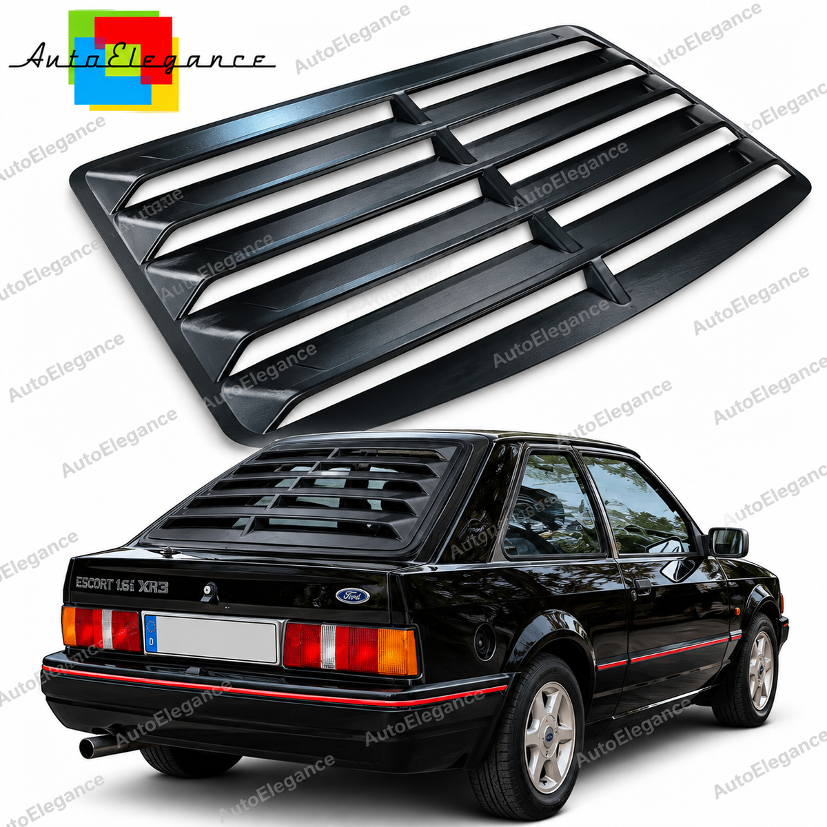 👉ART.10835 Louver lunotto posteriore adatto per Ford Escort 86-92 Hatchback👈