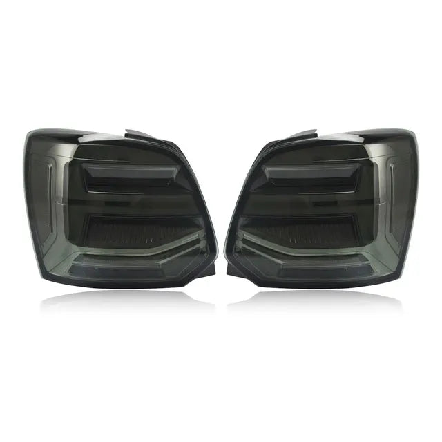 💎TAIL LIGHTS SUITABLE FOR VW Polo MK5 6C 6R 2010-2018 BLACK RED💎