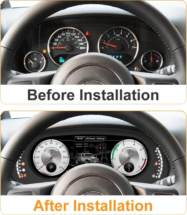 💕 VIRTUAL COCKPIT  JEEP  Wrangler JK 2007-2010 💕