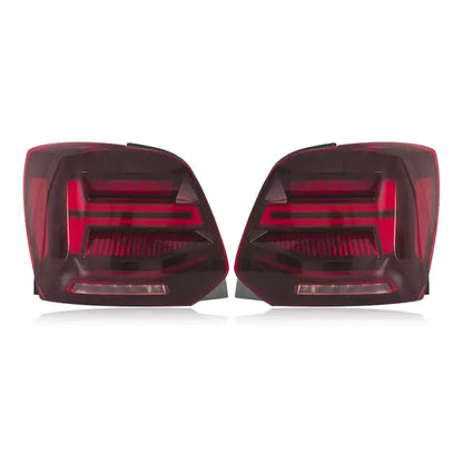 💎TAIL LIGHTS SUITABLE FOR VW Polo MK5 6C 6R 2010-2018 BLACK RED💎