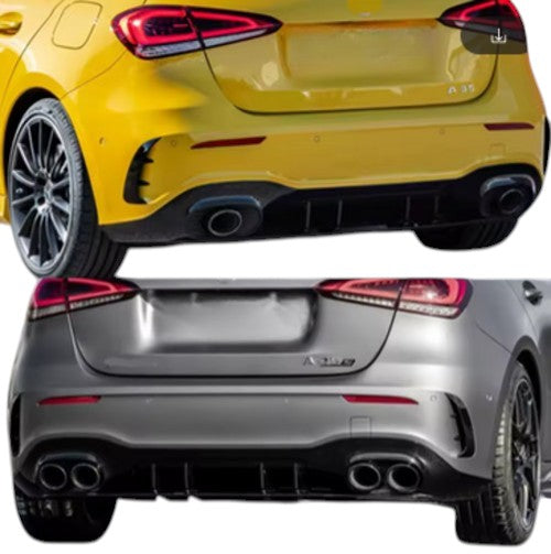 💕ART. 0363 COPPIA FLAP POSTERIORI MERCEDES CLASSE A W177 AMG  NERO  LUCIDO💕