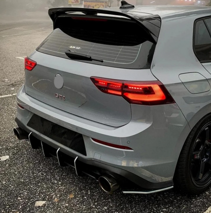 💕ART.8727  SPLITTER  POSTERIORI  VW Golf 8 MK8 GTI 2020-2024  NERO  LUCIDO💕