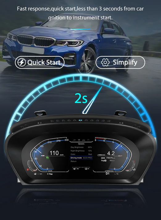 💕 VIRTUAL COCKPIT   Bmw 3 Series E90 E91 E92 2005-2012💕