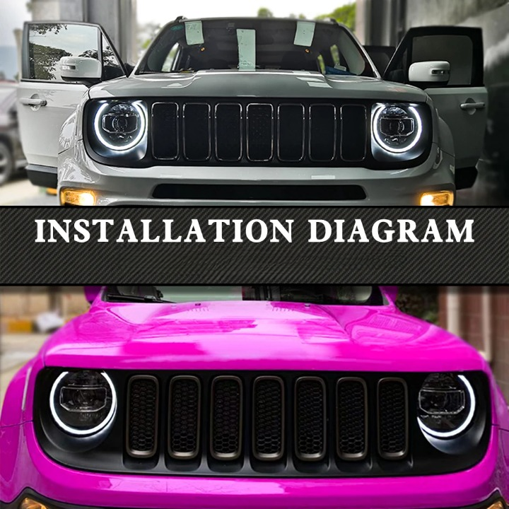 💫ART.3866 (2) pezzi Lampade LED per Jeep Renegade 2016-2020💫