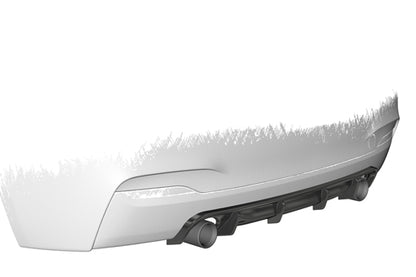 Diffusori posteriore per BMW 2er (F22 / F23) Coupe / Cabrio