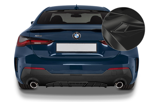 Rear diffuser suitable for BMW 4er (G22/G23) M package M440