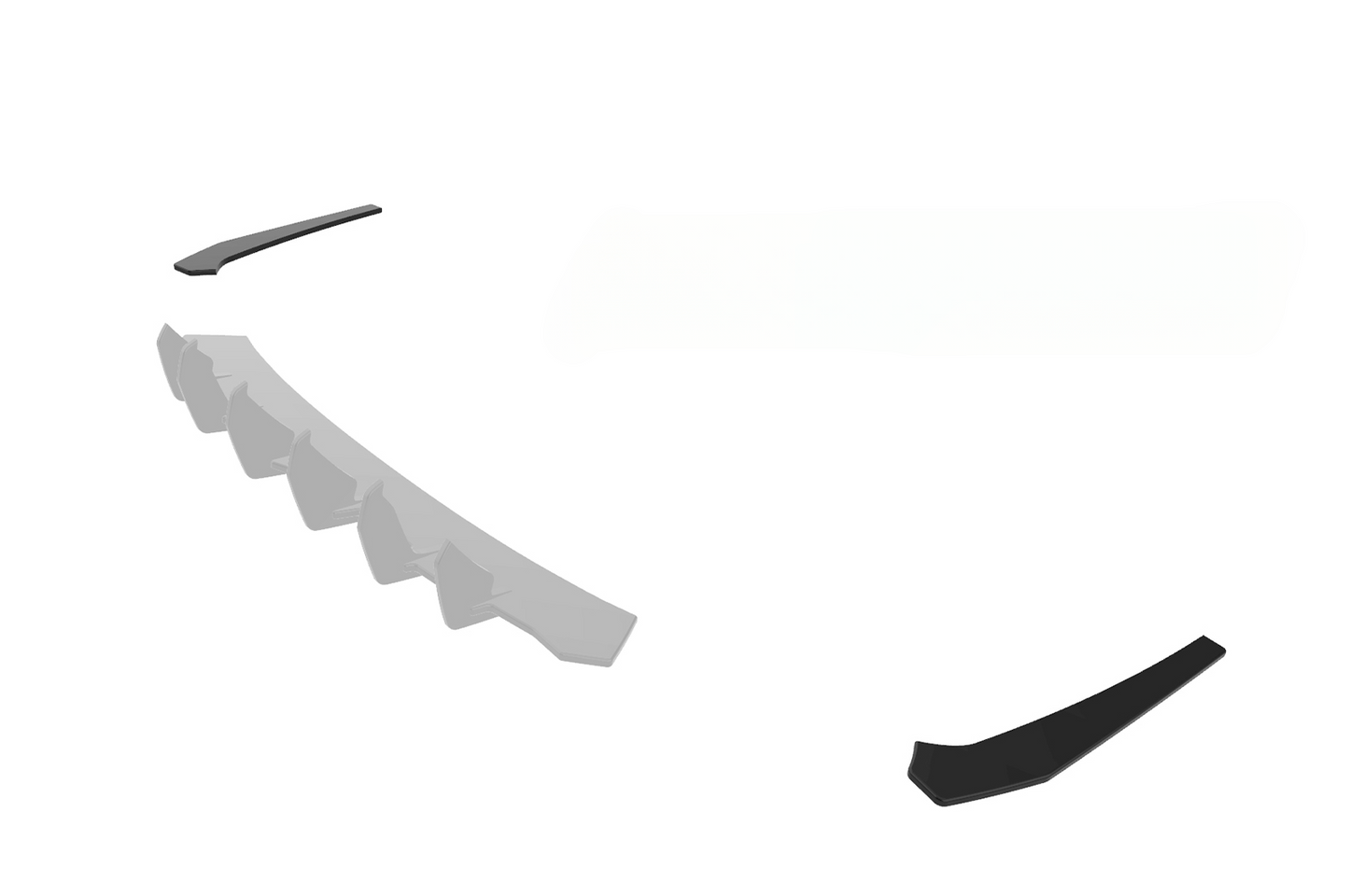 Racing Rear Diffuser suitable for Audi A4 B9 (8W) Avant S-Line