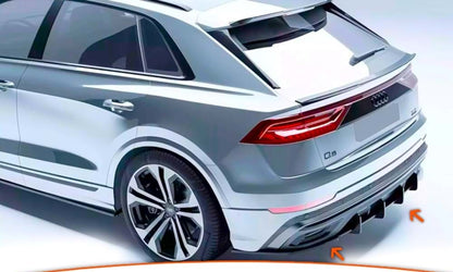 💕ART.5734  SPLITTER + FLAPS AUDI Q8 2018 - up💕