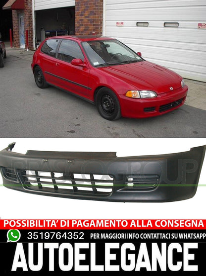 Paraurti ant-con primer nero mod. 3 porte per Honda Civic 10/91-09/95