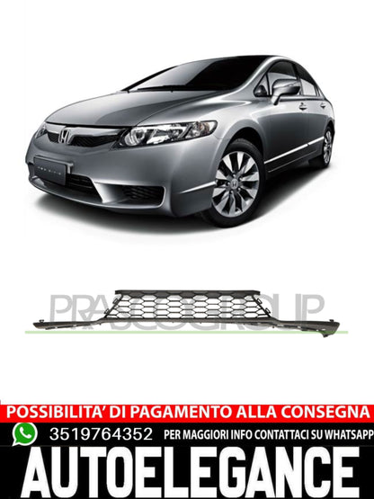 Paraurti Prasco ANTERIORE INFERIORE NERO MOD. 5 PORTE Per Honda Civic X
