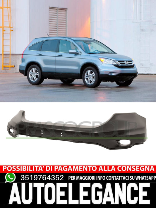 Paraurti ant sup nero liscio con sede fendi NO PRIMER per Honda CRV 01/10-09/12