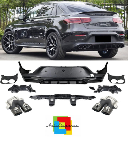 💕DIFFUSORI   MERCEDES GLC C253 AMG FACELIFT   NERO LUCIDO 💕