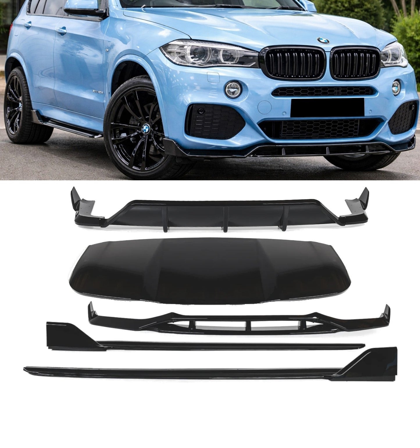 💕 BODTYKIT  BMW X5 F15 M SPORT NERO  LUCIDO 2013-2018💕