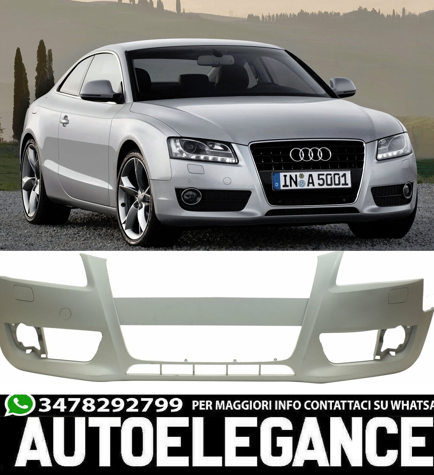 Front Bumper For Audi A5 2007-2011 standard 