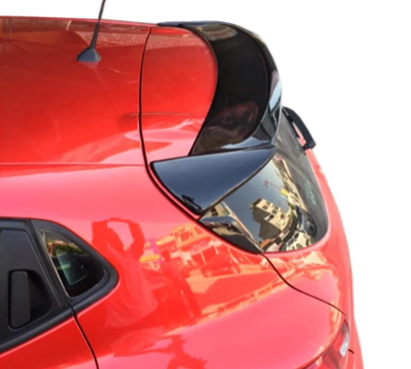 💕ART. 0652 SPOILER RENAULT CLIO 4 IV 2012-2019 LOOK SPORT NERO LUCIDO💕