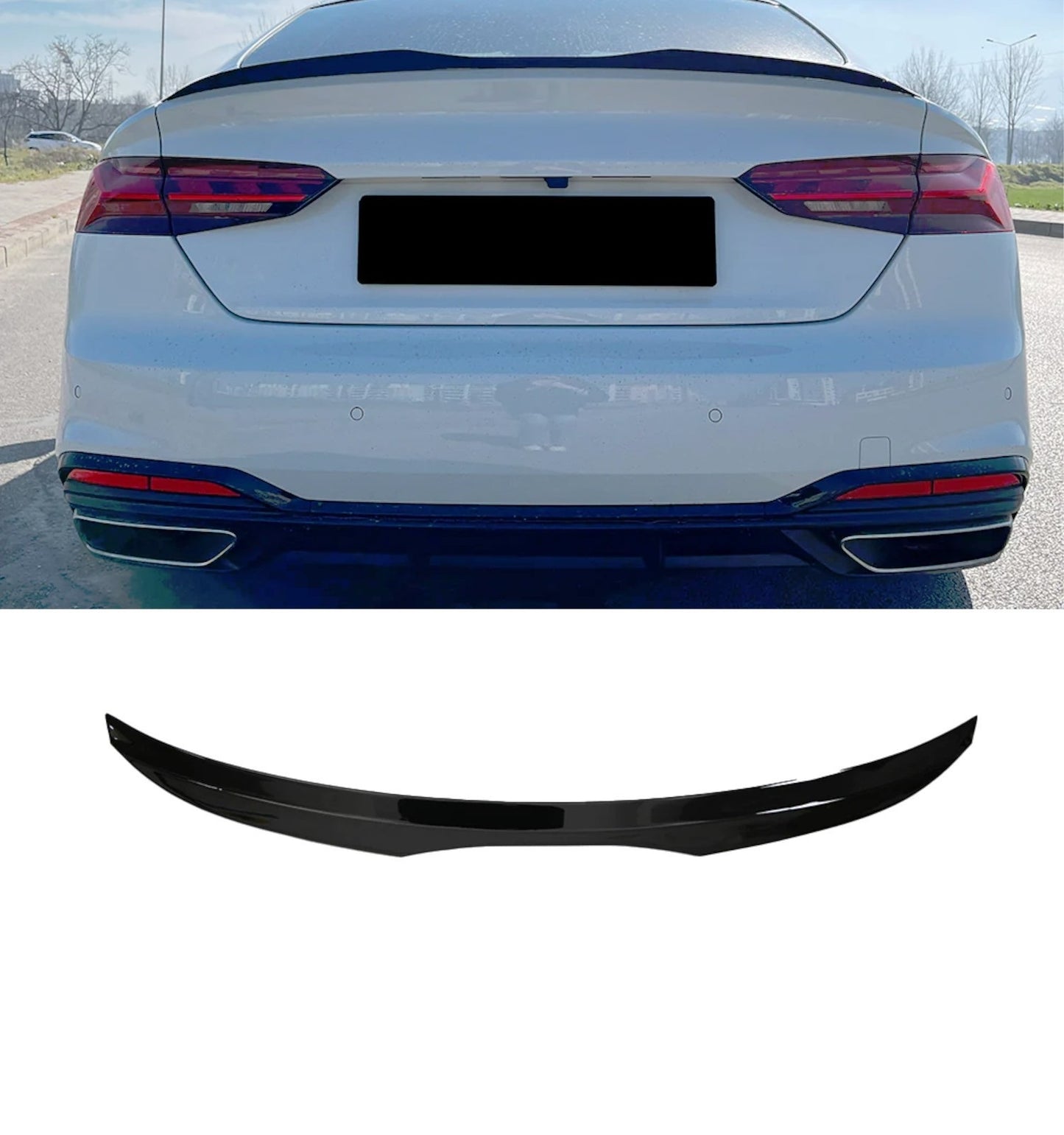 💕SPOILER  AUDI A5 S-LINE F5 SPORTBACK 2016+  NERO  LUCIDO  💕