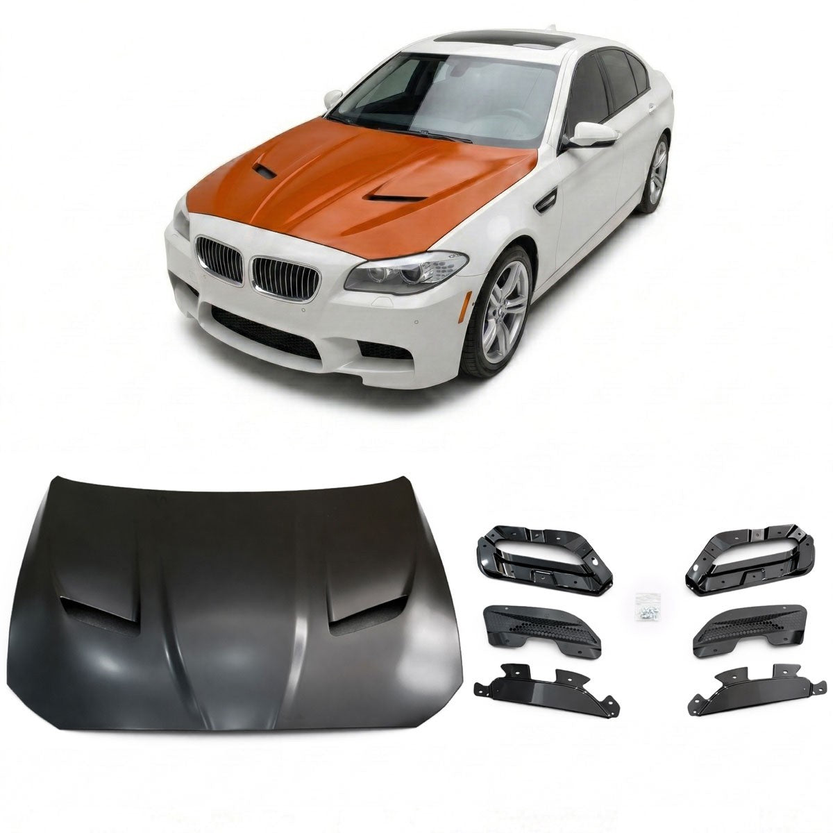👉Cofano in alluminio EVO adatto per BMW Serie 5 F10 2010-2017👈