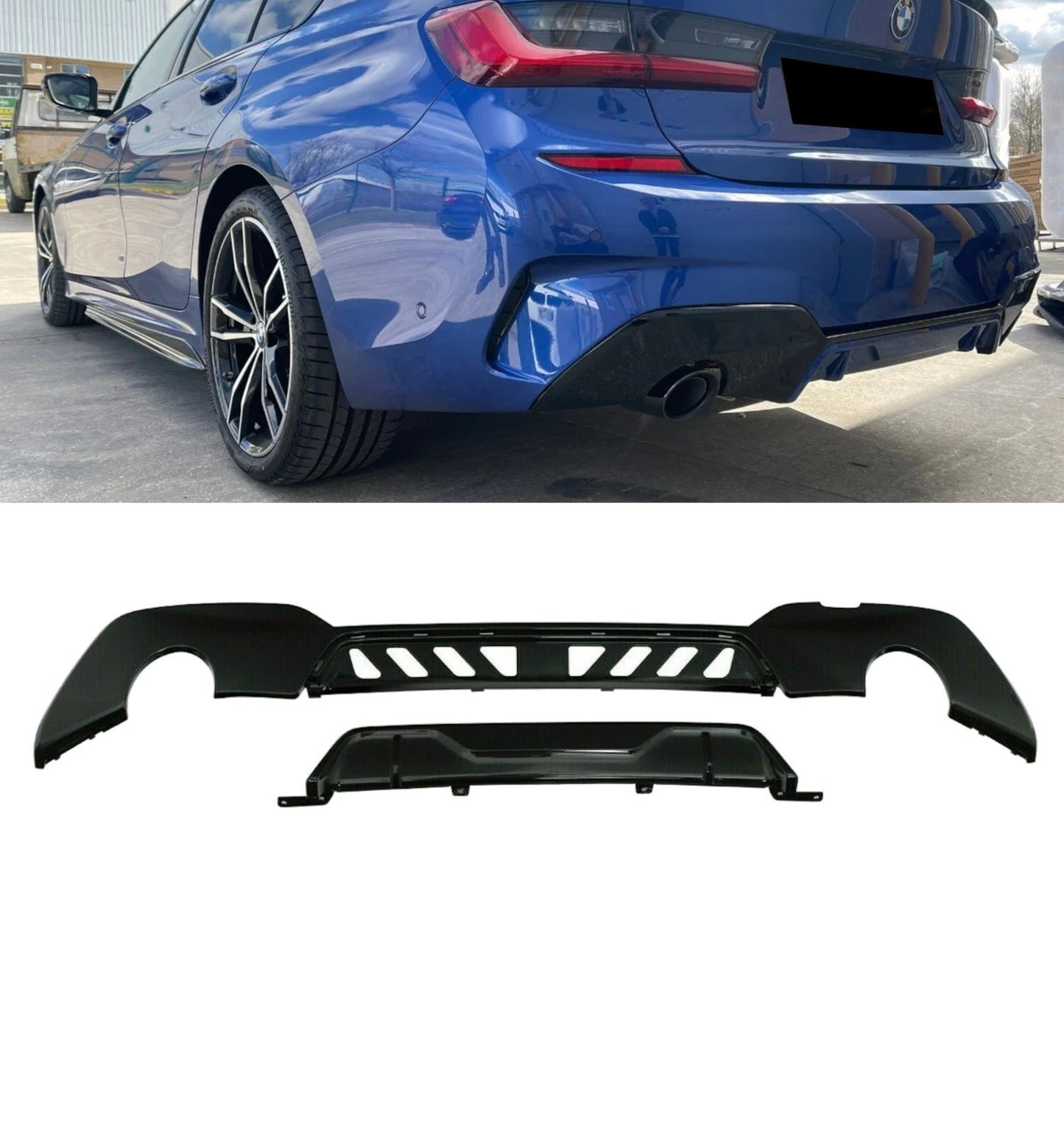 💕BODYKIT  BMW SERIE 3 G20 M PERFORMANCE  19-22 NERO  LUCIDO 💕
