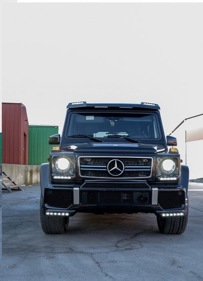 💕ART. 1165  SPOILER ANTERIORE  MERCEDES CLASSE G W463 1989-2017 + LED💕